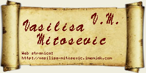 Vasilisa Mitošević vizit kartica